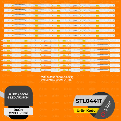 ARÇELİK 55" DRT_REV0.1 ZVB65600-AA LED TV BACKLIGHT SET